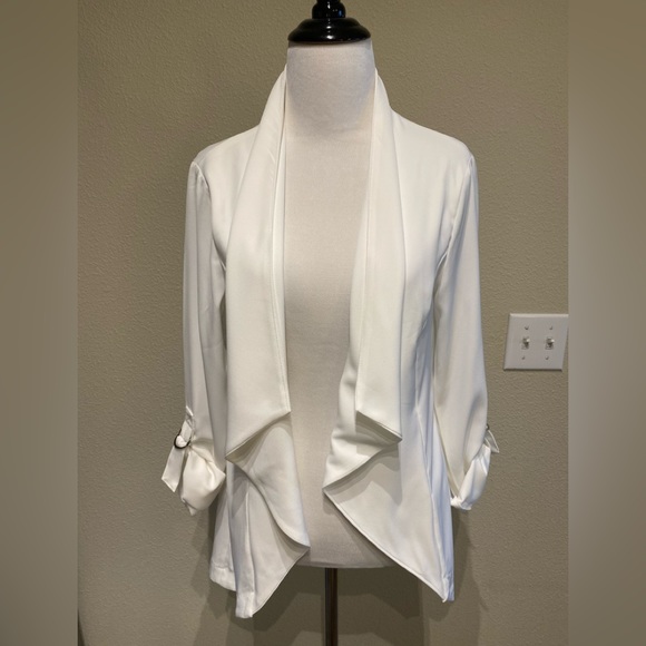 NWOT Forever21 Water fall 2way Blazer Jacket Cardigan Sleeve adjustable - Picture 5 of 11